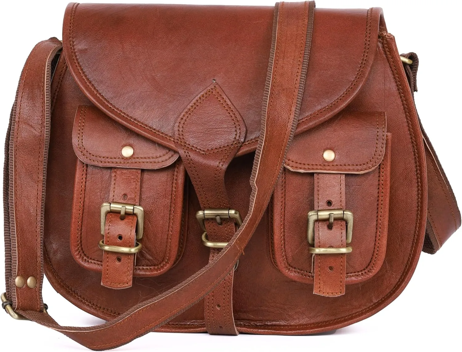 13 Inch Leather Purse Women Shoulder Bag Crossbody Satchel Ladies Tote Travel Purse Genuine Leather