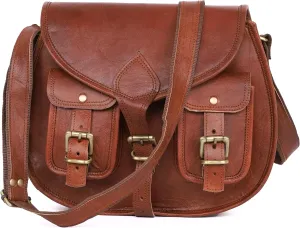 13 Inch Leather Purse Women Shoulder Bag Crossbody Satchel Ladies Tote Travel Purse Genuine Leather