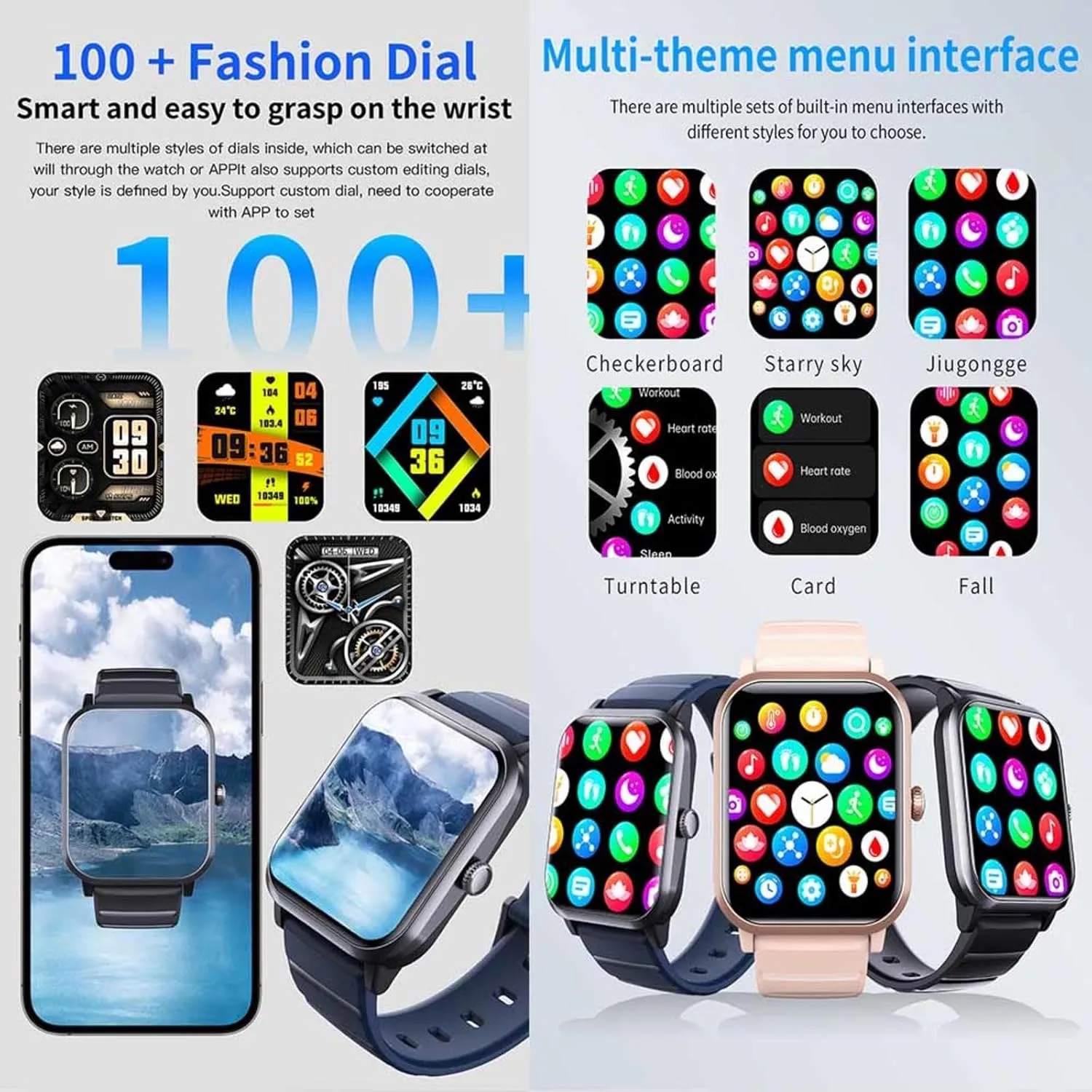 2025 Watches for Men - Heart Rate 1.9" Health Monitor Watch Oxygen Monitor F330709,MilanGold