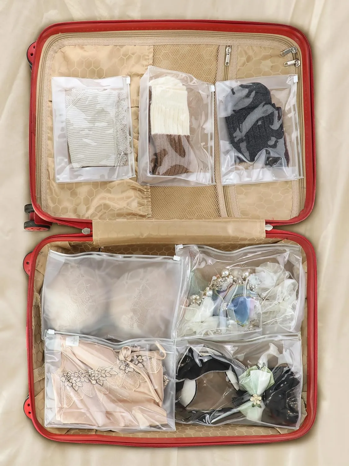 70-Pack Mini Clear Makeup Bag Organizer Pouches - Small PVC Waterproof Cosmetic Bags with Zippers - Plastic Travel Toiletry Bags for Makeup and Accessories