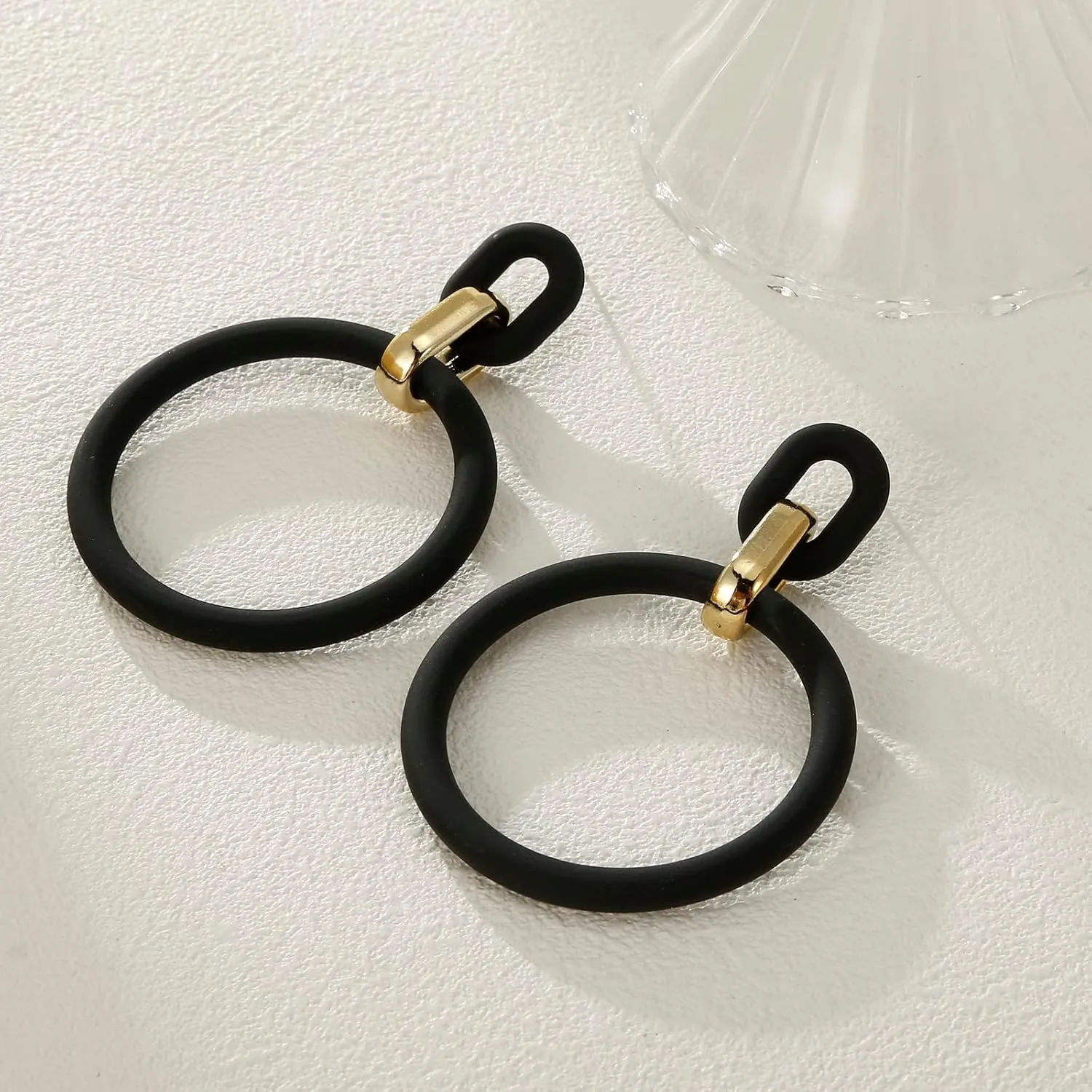 Acrylic Rectangle Earrings, Fashion Acrylic Square/Oval/Hoop Statement Drop Earrings for Women
