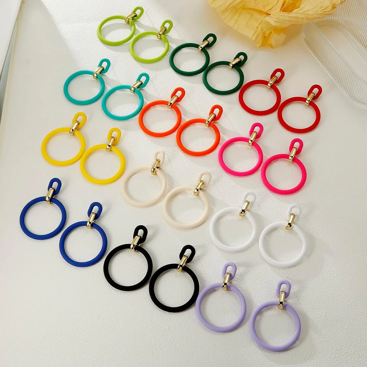 Acrylic Rectangle Earrings, Fashion Acrylic Square/Oval/Hoop Statement Drop Earrings for Women