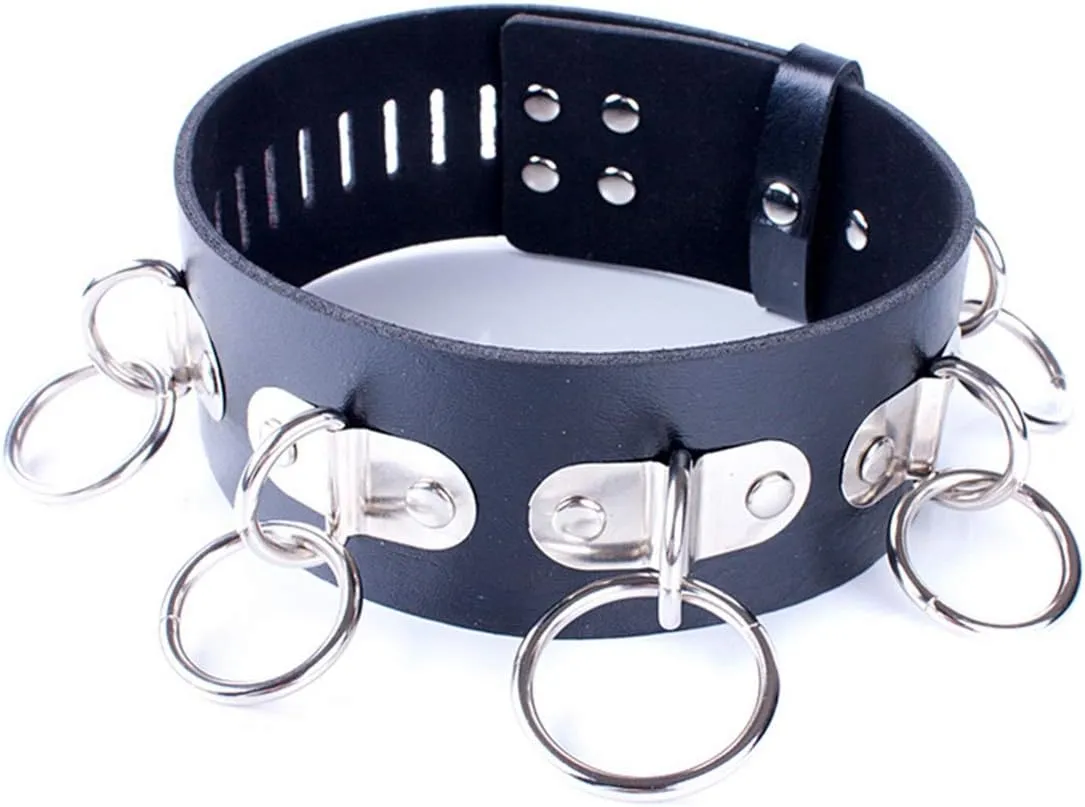 Adjustable Punk Choker Collars: Bold Fashion for Halloween and Clubbing