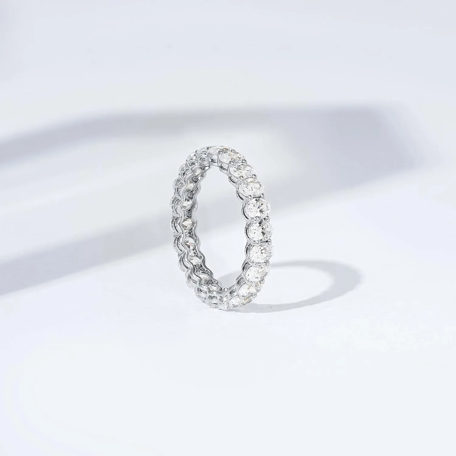 Amazon Essentials 14K Gold Plated Cubic Zirconia Stackable Statement Ring
