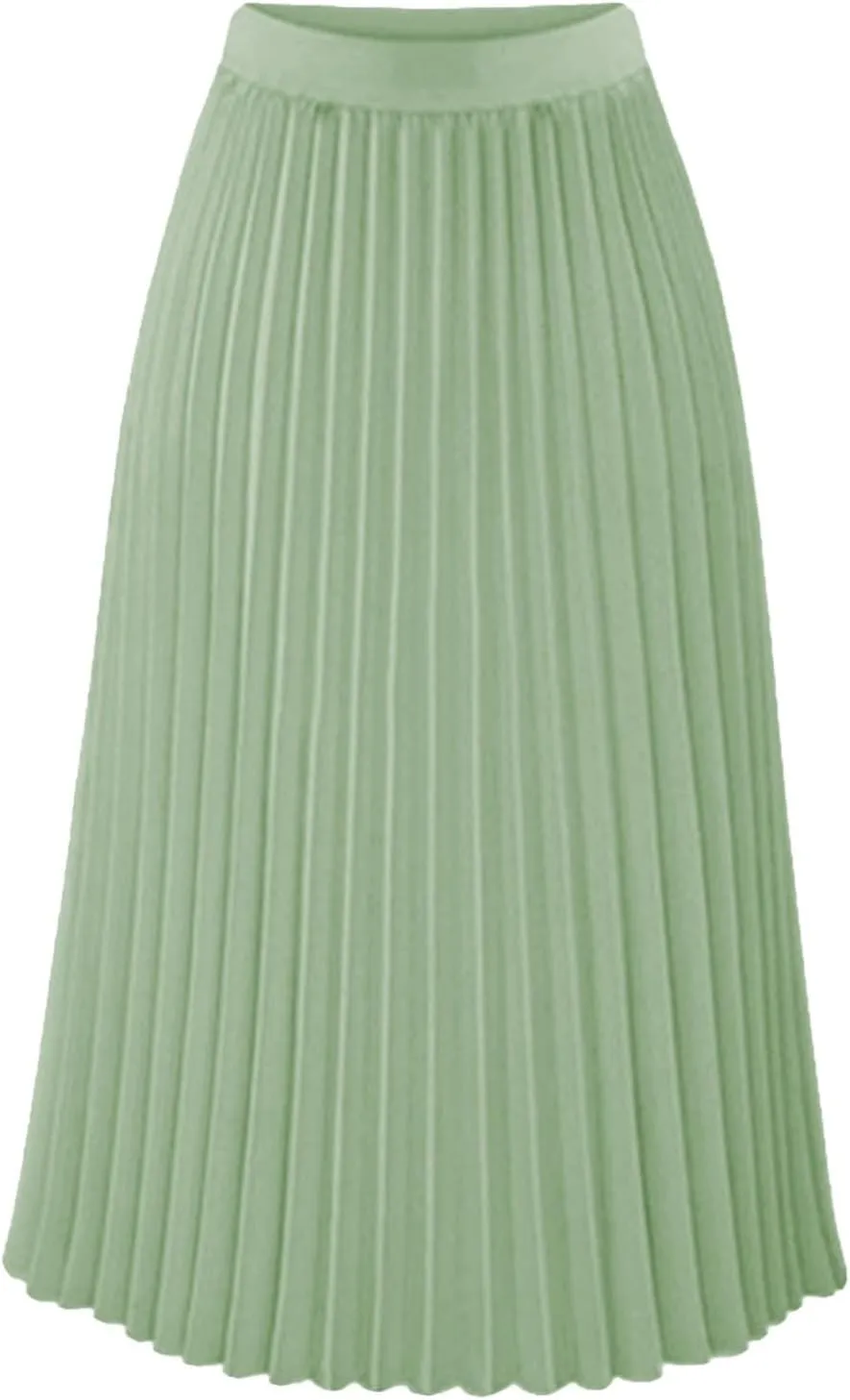 Aniywn Boho Skirts for Women 2025 Pleated Midi Skirts for Women Long High Elastic Waisted Summer Flowy Chiffon Swing Skirt
