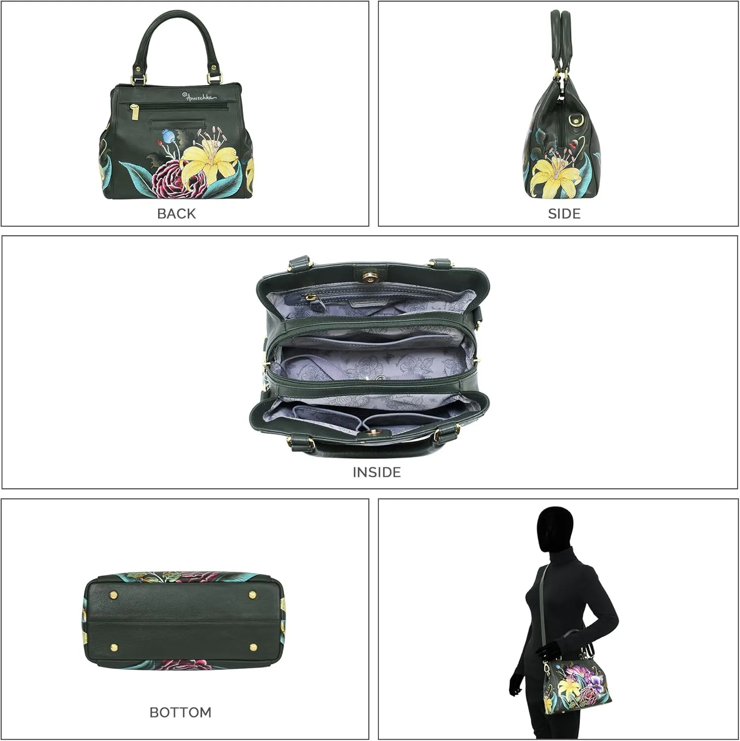Anuschka Multi Compartment Satchel-690
