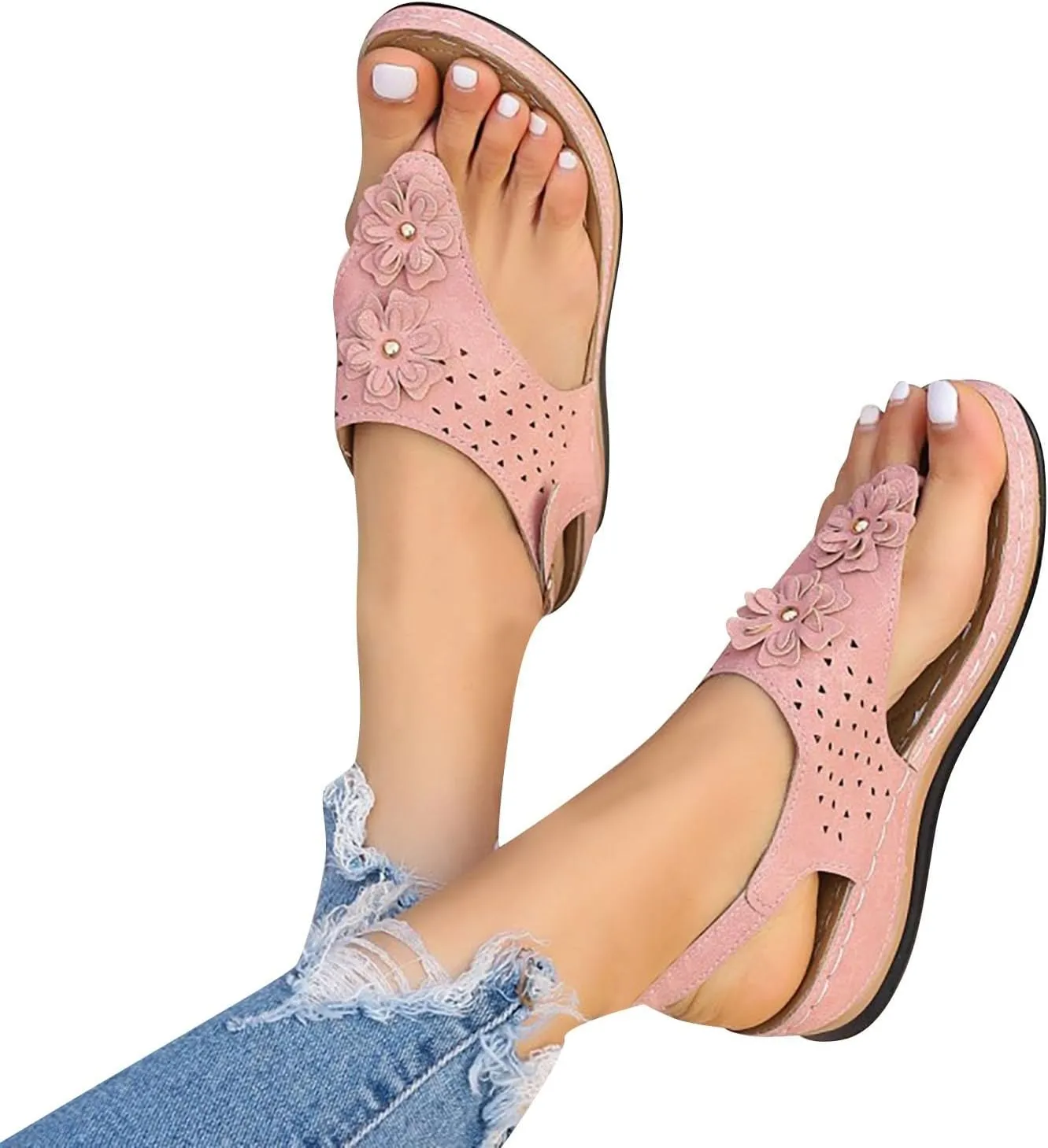 Arch Support Flip Flops Glitter Sandals for Women 2025 Black Wedding Shoes for Women Sandals Orthopedic Sandals