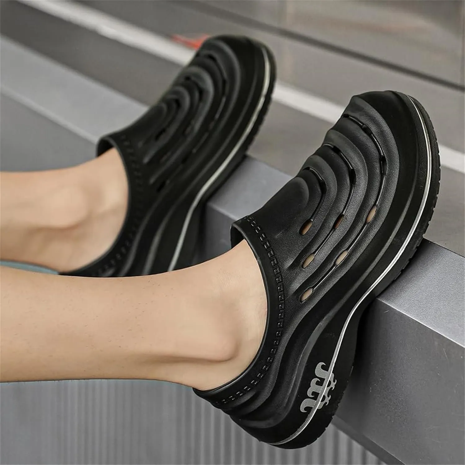 Armadillo Chef Shoes for Men Women Arch Support Work Clogs Slip Resistant Orthopedic for Chef Nurse Garden Comfortable, Slip-On Cushion Slide Sandals Shoes Wide Waterproof Nursing Shoe Unisex