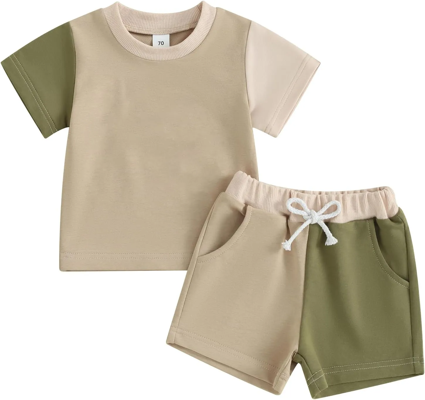 Baby Boy 4th of July Outfit Toddler Summer T Shirt Shorts 2pcs Set Newborn My First Fourth of July Clothing