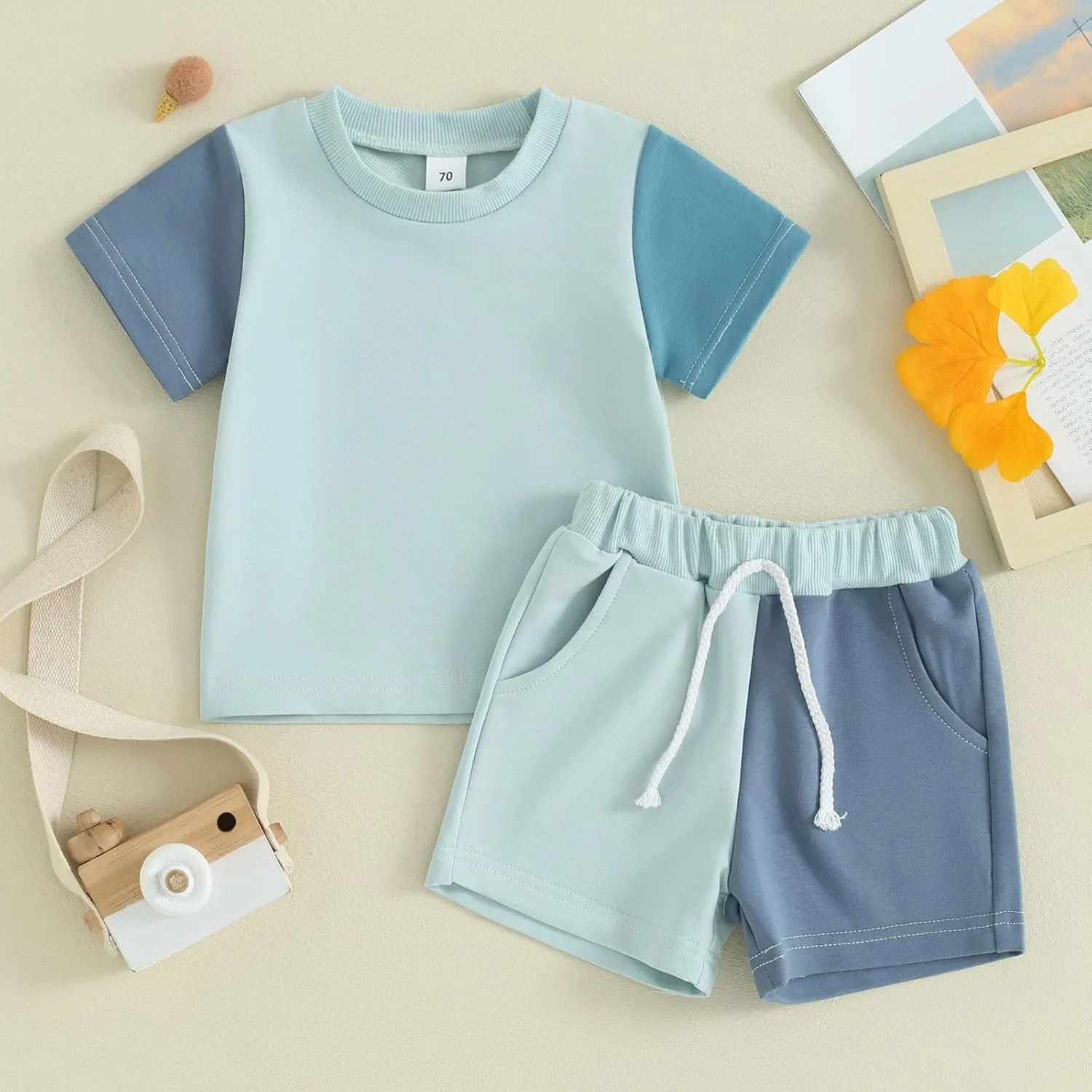 Baby Boy 4th of July Outfit Toddler Summer T Shirt Shorts 2pcs Set Newborn My First Fourth of July Clothing
