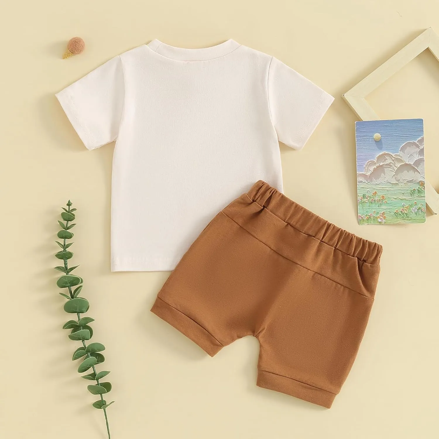Baby Boy 4th of July Outfit Toddler Summer T Shirt Shorts 2pcs Set Newborn My First Fourth of July Clothing