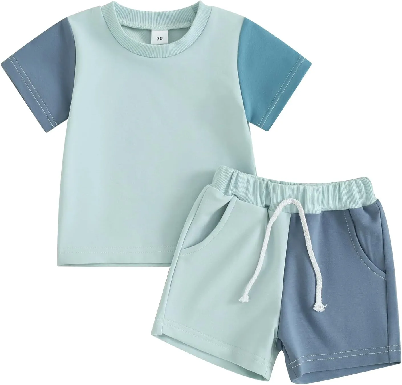 Baby Boy 4th of July Outfit Toddler Summer T Shirt Shorts 2pcs Set Newborn My First Fourth of July Clothing