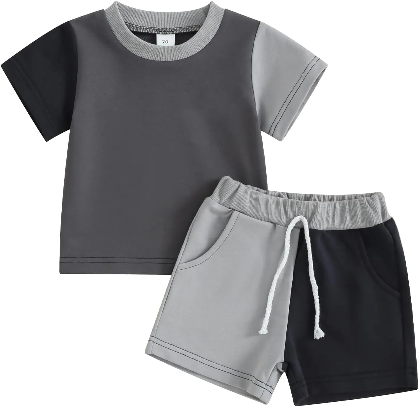 Baby Boy 4th of July Outfit Toddler Summer T Shirt Shorts 2pcs Set Newborn My First Fourth of July Clothing
