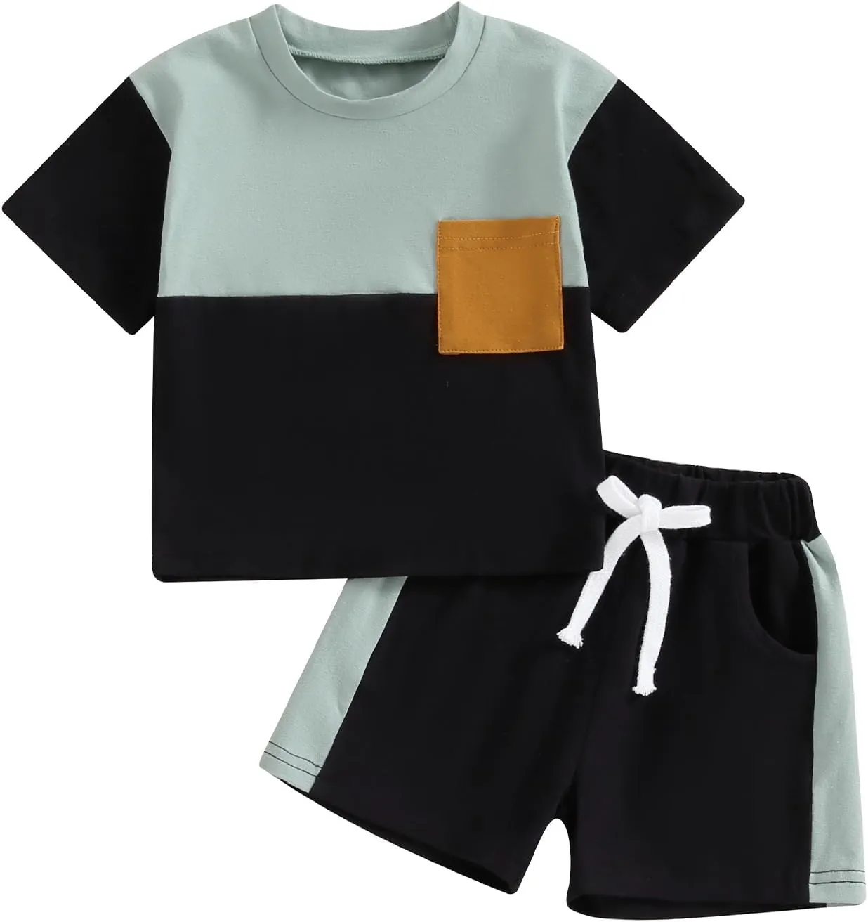 Baby Boy 4th of July Outfit Toddler Summer T Shirt Shorts 2pcs Set Newborn My First Fourth of July Clothing