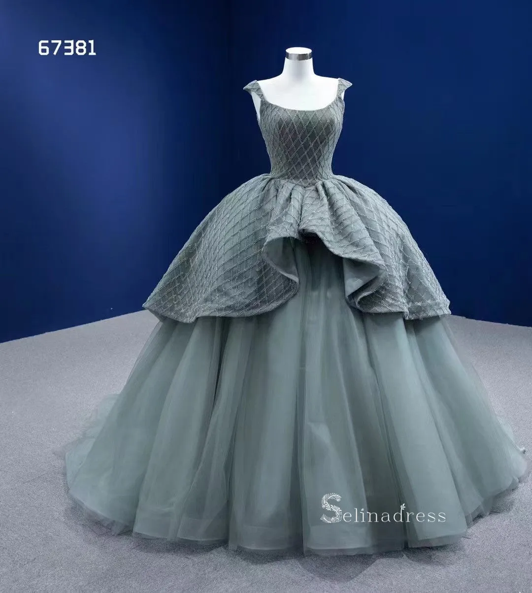 Ball Gown Scoop Neck Formal Dresses Wedding Dress Vintage Quinceanera Dresses RSM67381