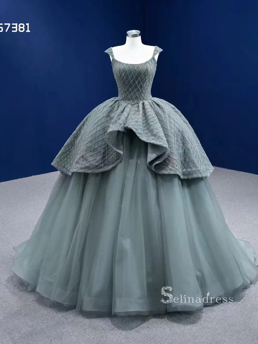 Ball Gown Scoop Neck Formal Dresses Wedding Dress Vintage Quinceanera Dresses RSM67381