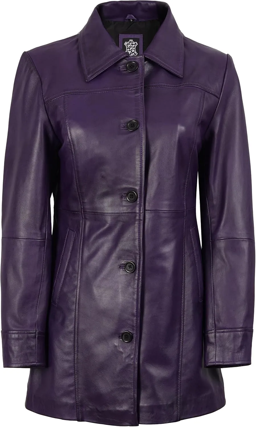 Blingsoul Womens Leather Jacket - Vintage Style Long Leather Jacket Women