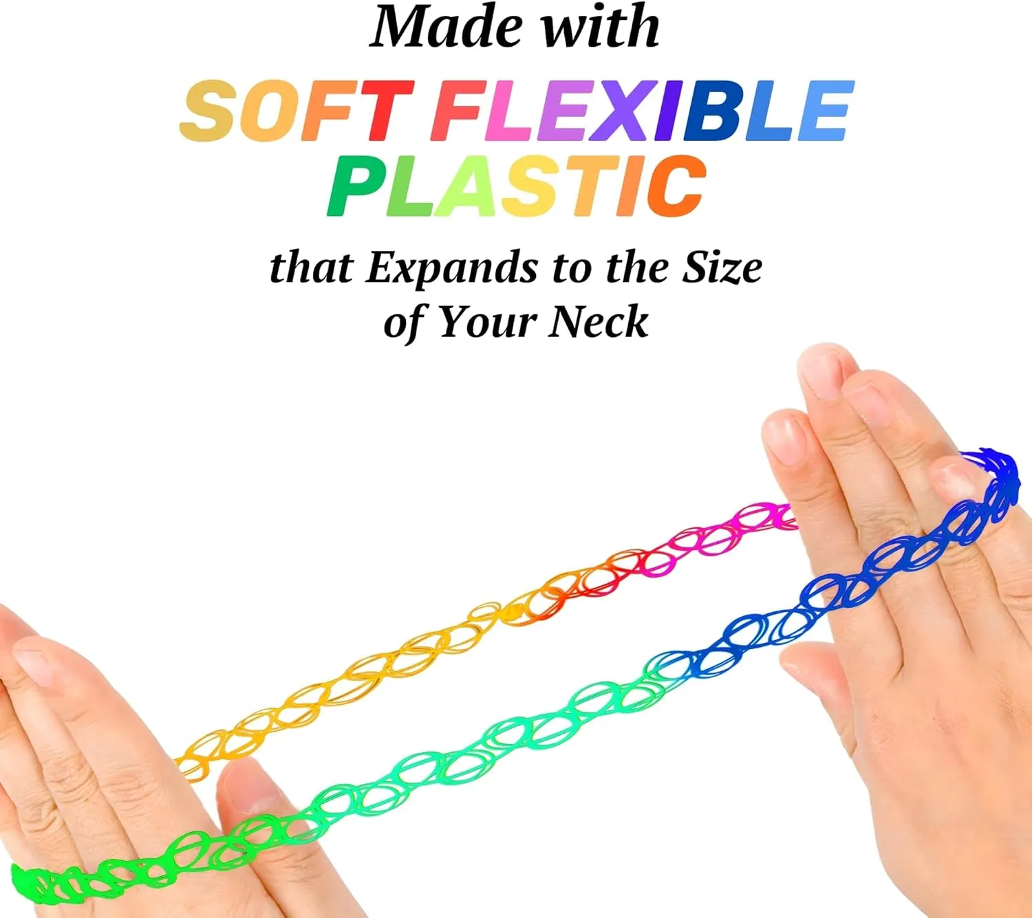 BodyJ4You 2PC Tattoo Choker Necklace - 90s Choker Necklace Women - 2000s Y2K Black Chokers Rainbow Choker - Butterfly Ying Yang Unicorn Rainbow Charms - Stretchy Elastic Necklace Summer Gift Set