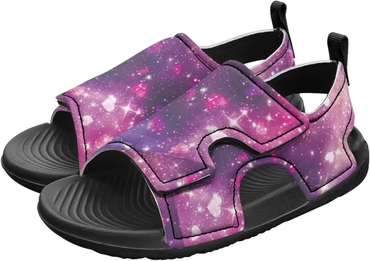 Boys Flame Sandals Kids Open Toe Outdoor Hiking Sandals Lightweight Athletic Beach Water Sport Shoes Adjustable