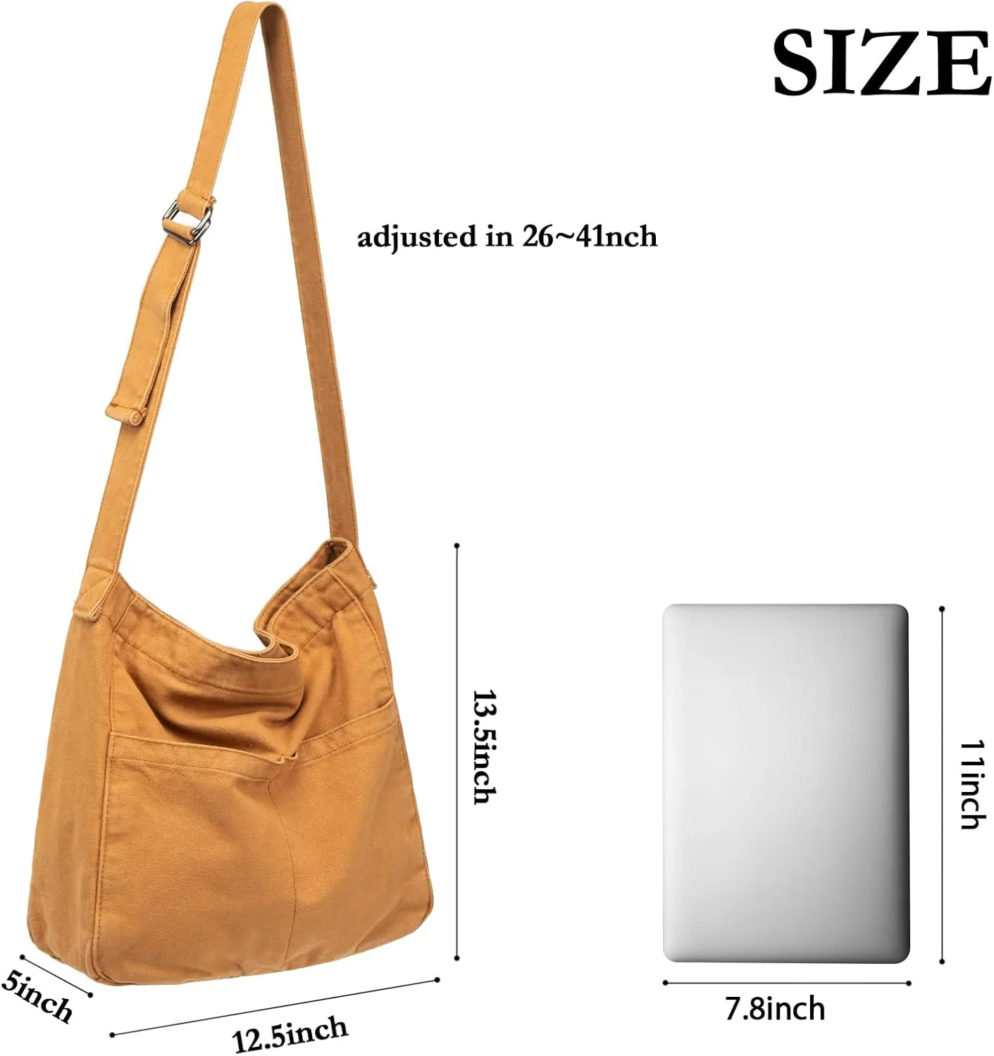 Canvas Tote Bag for Women, Large Crossbody Hobo Bag Casual Shoulder Bag Shopping Handbags Messenger Bags (Green)