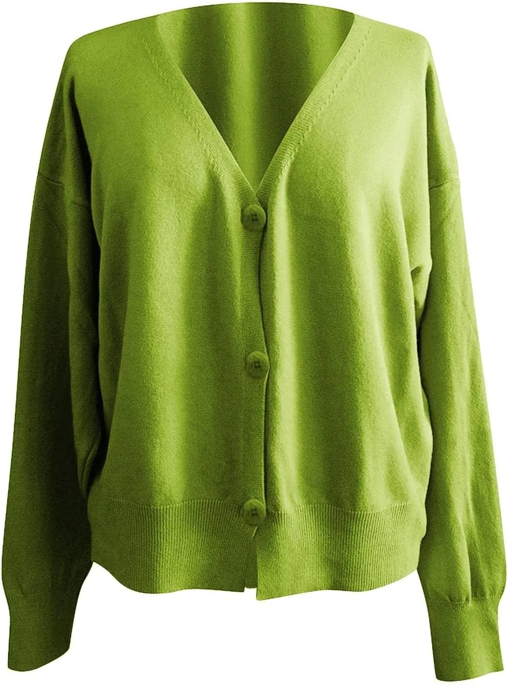 Cardigans for Women Trendy Oversized v Neck Lightweight Knit Sweater Button Front Casual Trendy Tops Outfits Clothes