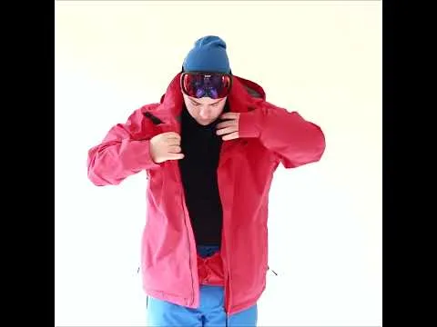 Cartel Bankso Mens Plus Size Ski Jacket Red Stretch 3XL-9XL