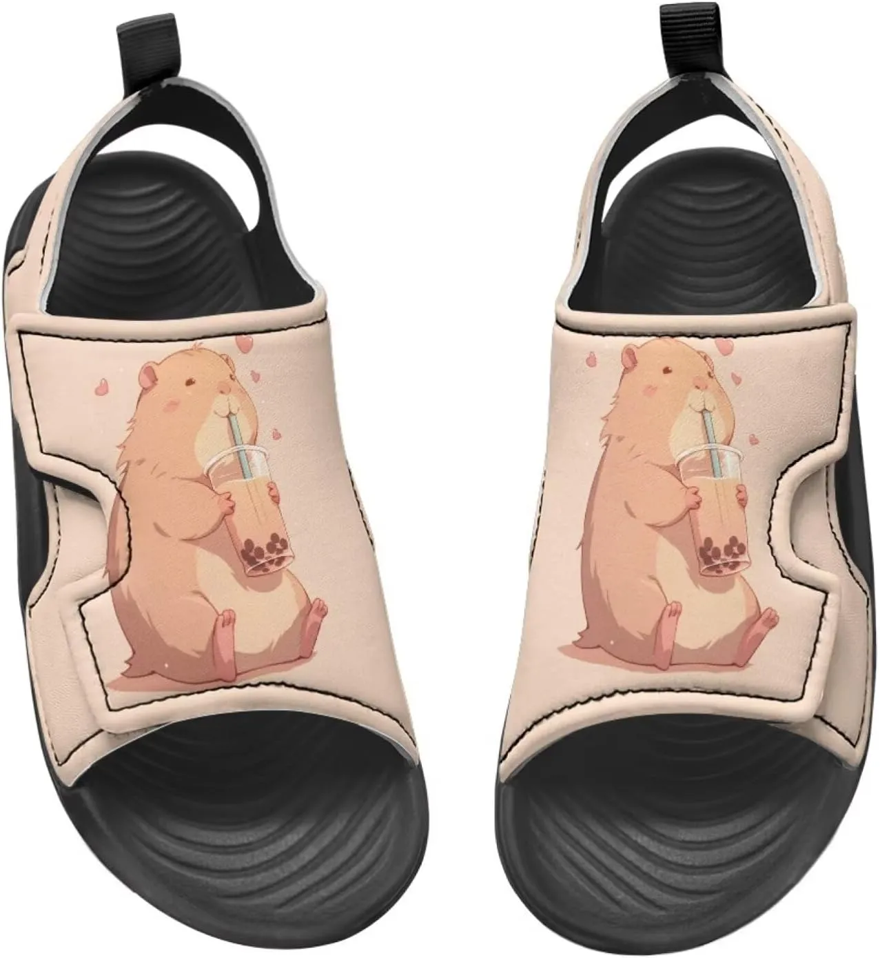 Cat Sport Sandals for Girls,Cute Rainbow Water Shoes Summer Outdoor Athletic Hiking Beach Sandals for Toddler/Little/Big Kids