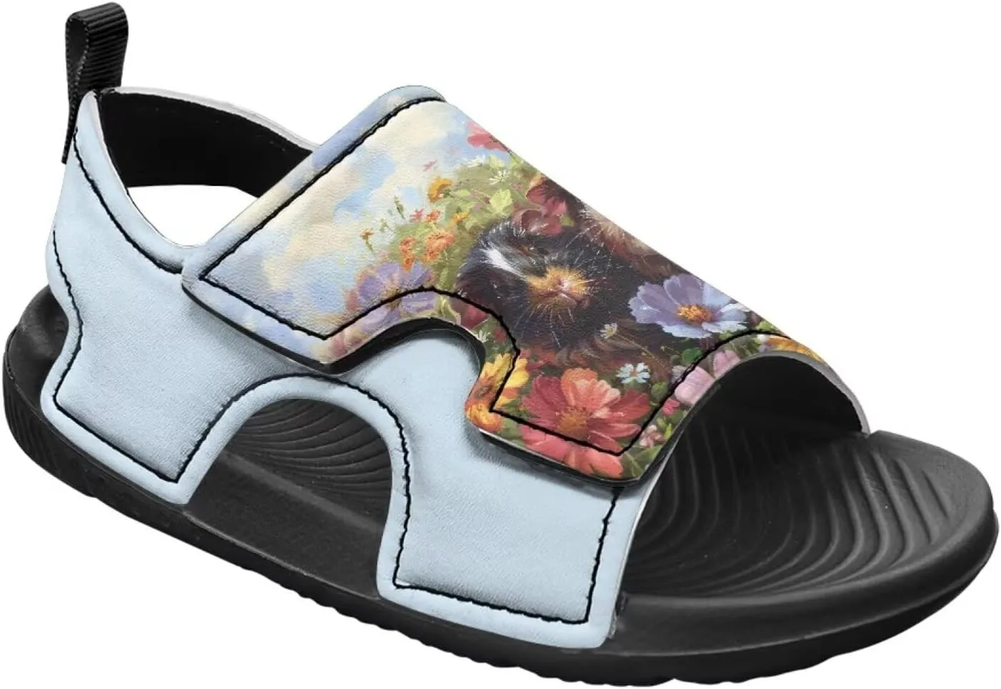 Cat Sport Sandals for Girls,Cute Rainbow Water Shoes Summer Outdoor Athletic Hiking Beach Sandals for Toddler/Little/Big Kids