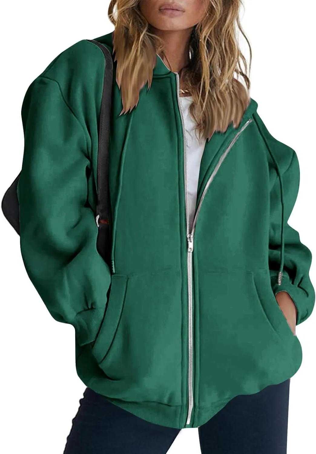 Cdiecer Hoodies For Women Zip Up Sweatshirt Trendy Y2k Hoodie Light Weight Jackets Casual Sport Sweaters With Pockets
