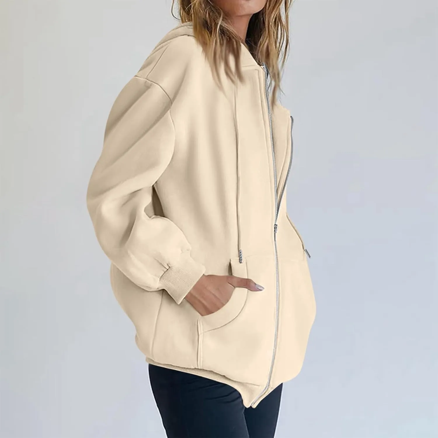 Cdiecer Hoodies For Women Zip Up Sweatshirt Trendy Y2k Hoodie Light Weight Jackets Casual Sport Sweaters With Pockets