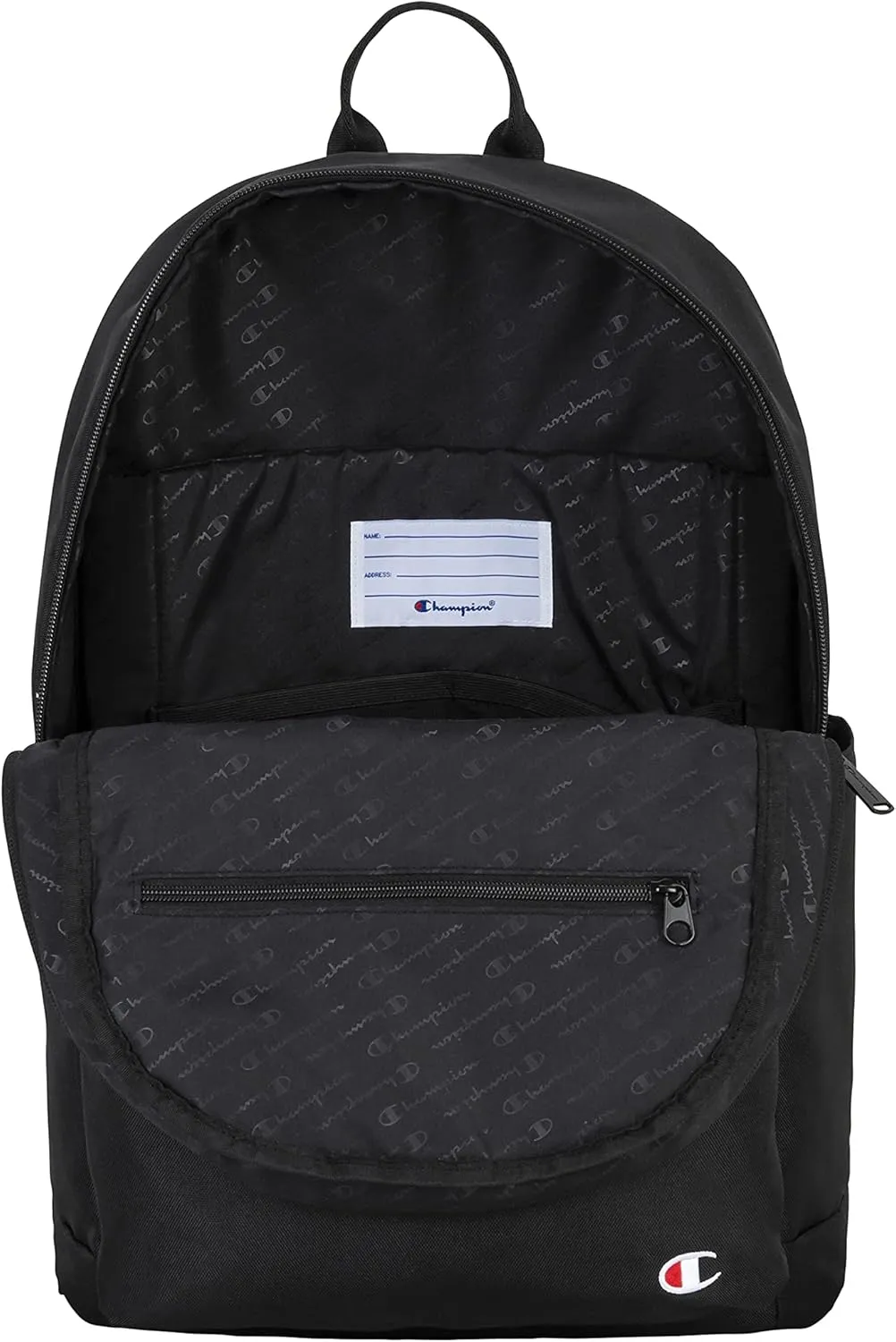 Champion unisex adult Backpacks, Black, One Size US