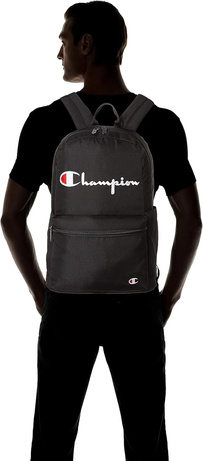 Champion unisex adult Backpacks, Black, One Size US