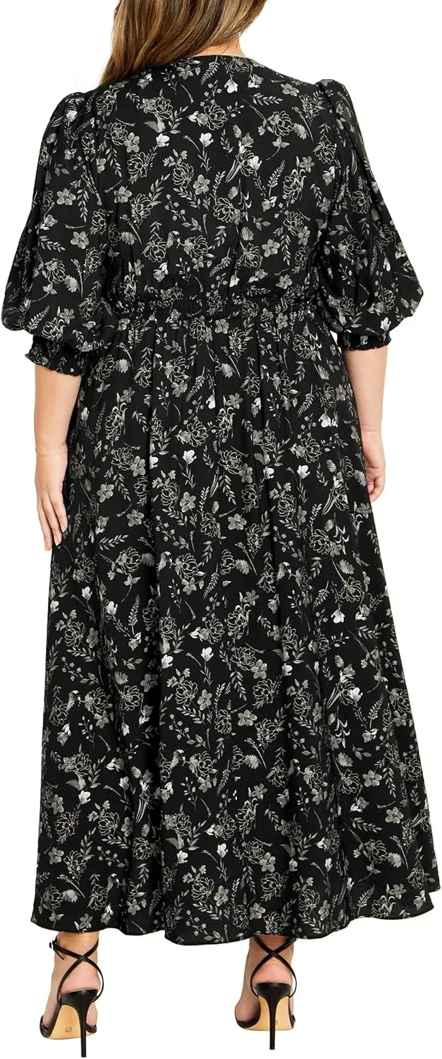 City Chic Women's Plus Size Maxi Dress - Jolene Print