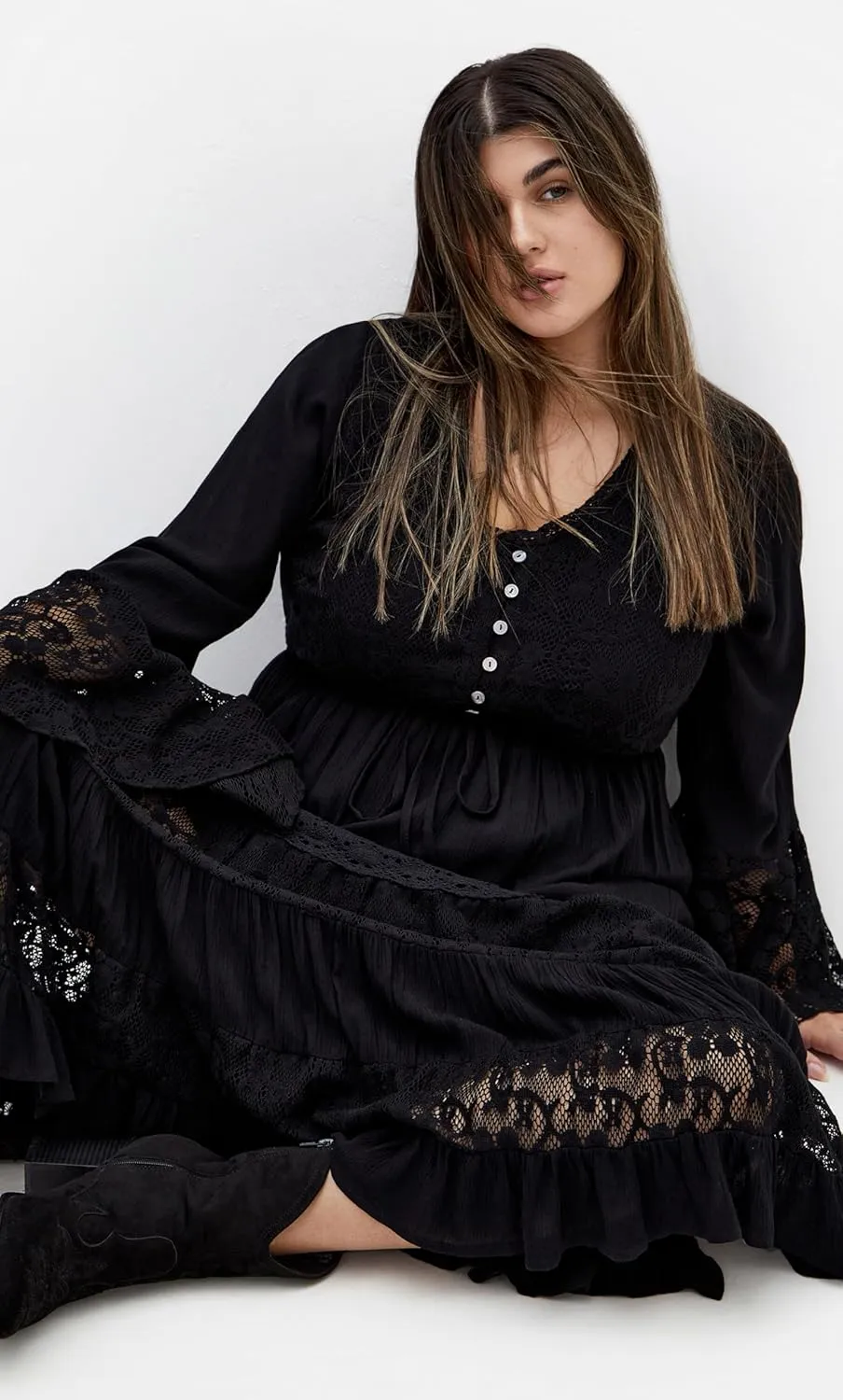 City Chic Women's Plus Size Maxi Dress - Tisha Lace