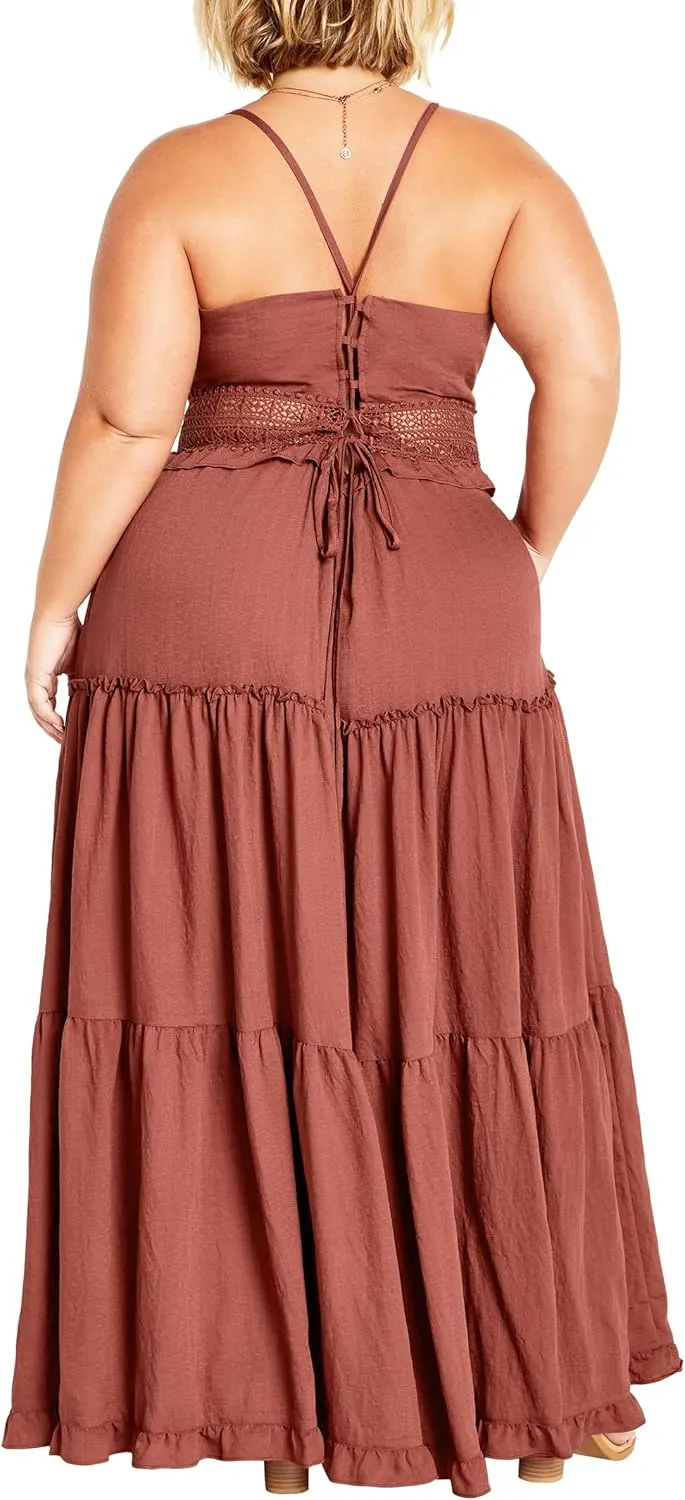City Chic Women's Plus Size Maxi Dress