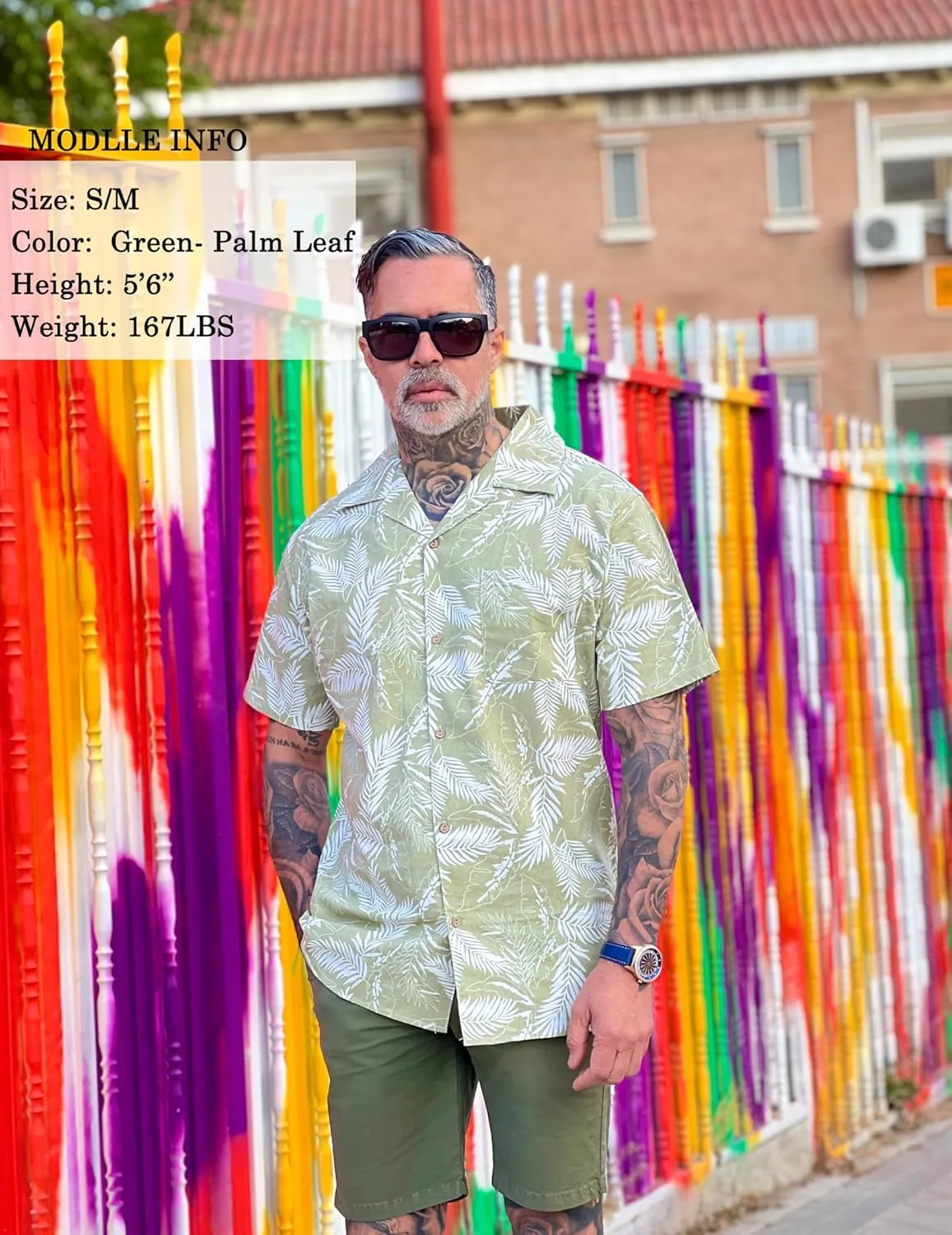 COOFANDY Mens Hawaiian Shirt Short Sleeve Buttoon Down Shirts Casual Tropical Floral Summer Linen Shirts