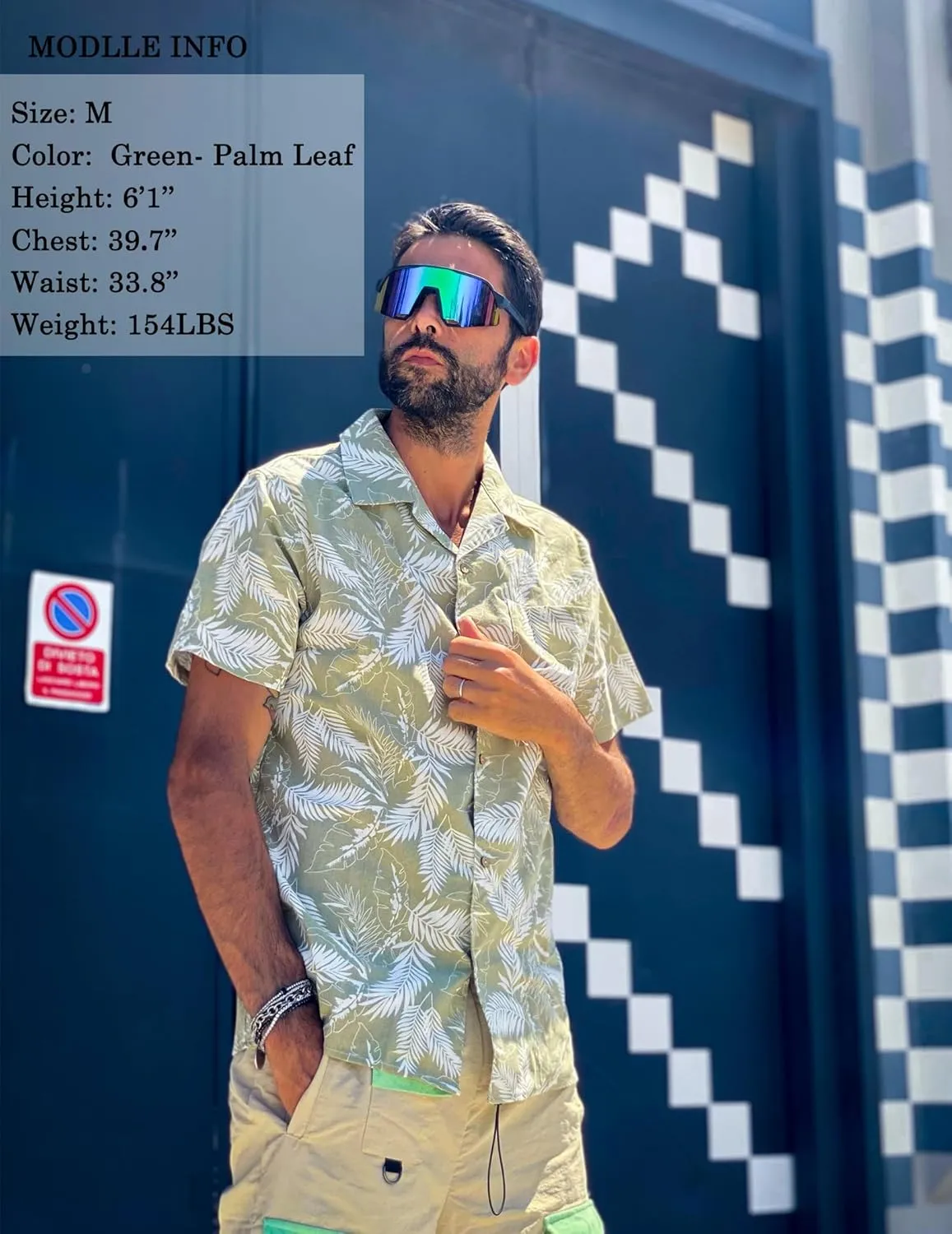 COOFANDY Mens Hawaiian Shirt Short Sleeve Buttoon Down Shirts Casual Tropical Floral Summer Linen Shirts