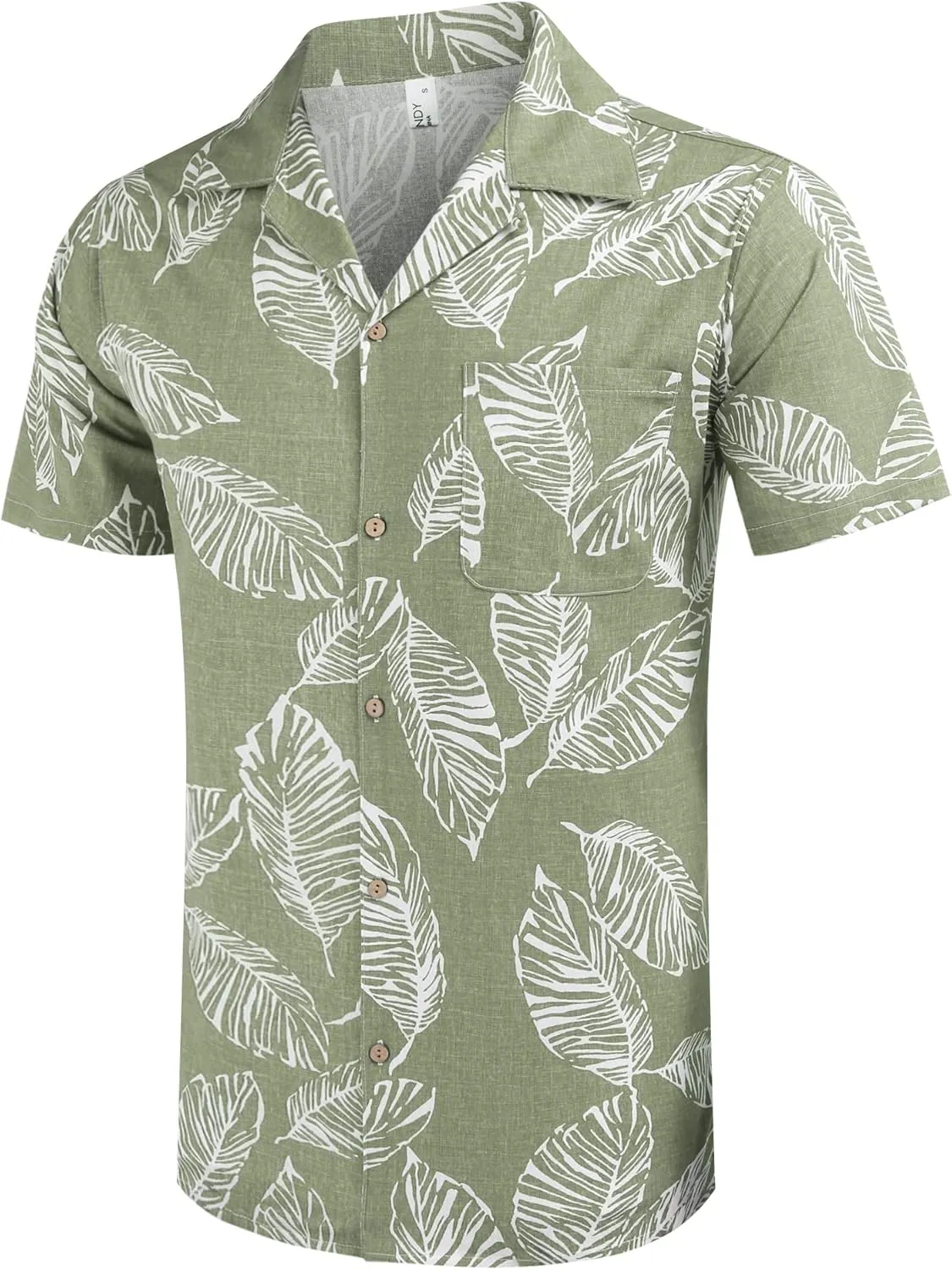 COOFANDY Mens Hawaiian Shirt Short Sleeve Buttoon Down Shirts Casual Tropical Floral Summer Linen Shirts