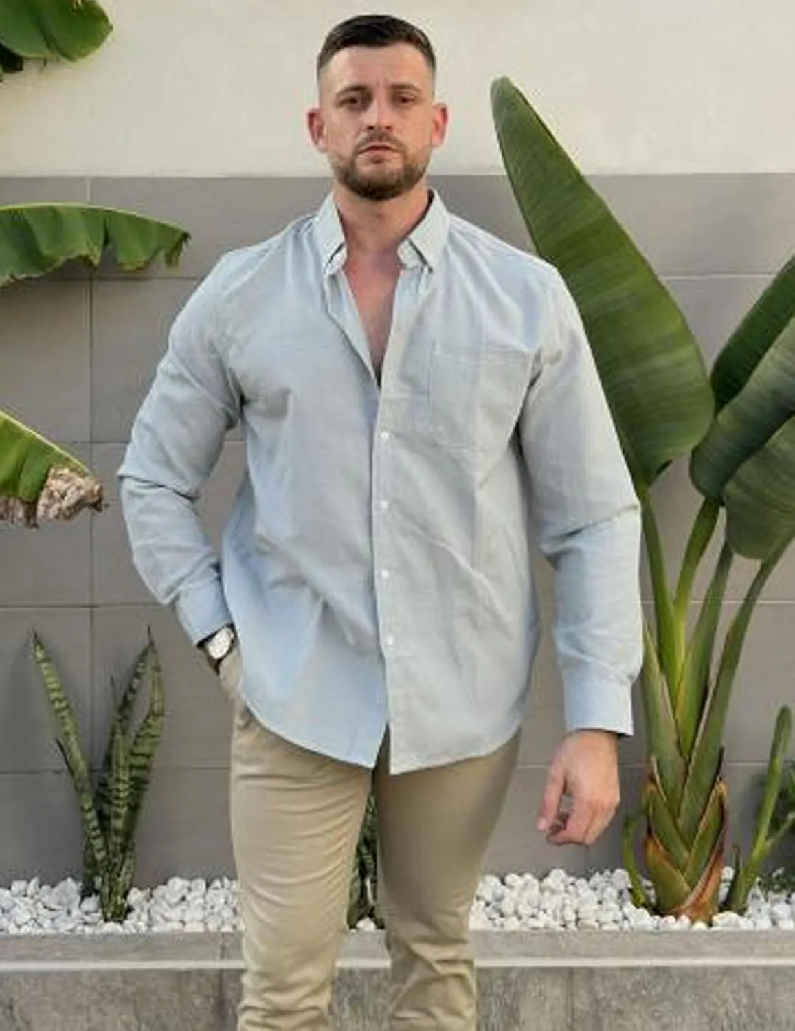 COOFANDY Mens Long Sleeve Button Down Shirt Casual Untucked Shirts for Men Oxford Dress Shirts