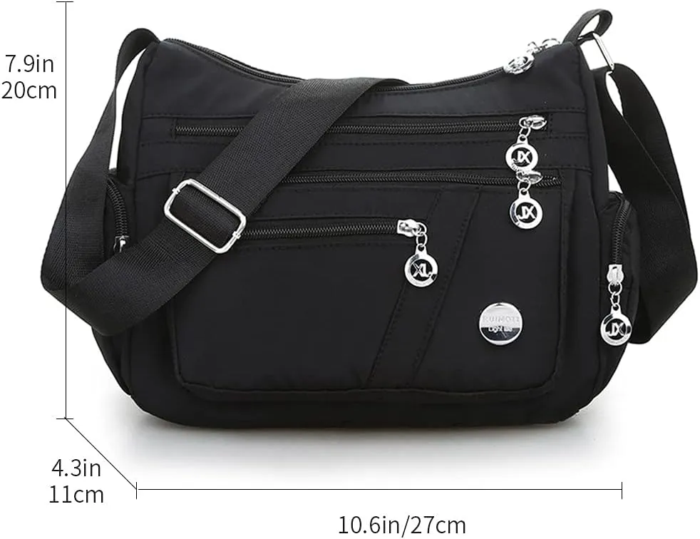 Crossbody Bags for Women Casual Handbags & Shoulder Bags Nylon Tote Bag Lightweight Waterproof Messenger Bag Anti Theft Bag