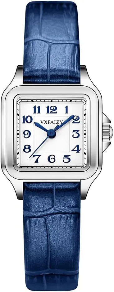 Dainty Square Watch for Women with Easy Read Arabic Numeral Ladies Dress Watches
