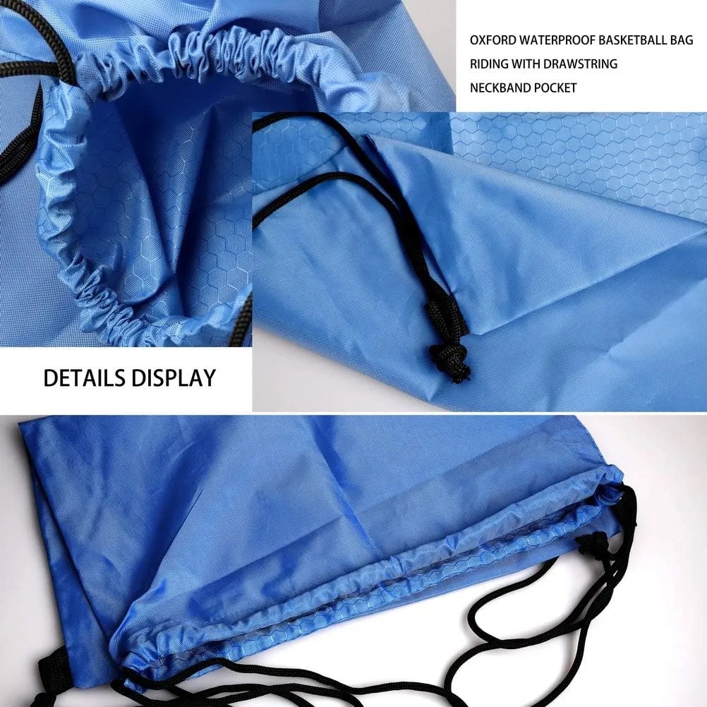 Drawstring Backpack Bag, Waterproof Draw String Back Sack with Zip Pocket, Gym Drawstring Bags Swim Bag for Men Women