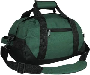 Duffle Bag, Gym Bag, Heavy Duty Travel Bag Two Tone (Green - small (14" x 8.5" x 8.5"))