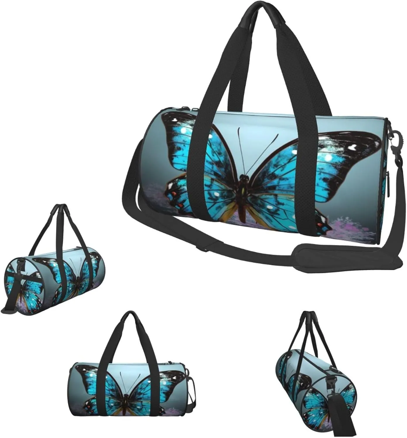 Duffle Bags Beautiful butterfly Gym Bag for Men Women Waterproof Travel Duffle Bags Convertible Carry on Garment Bag for Travel Sports
