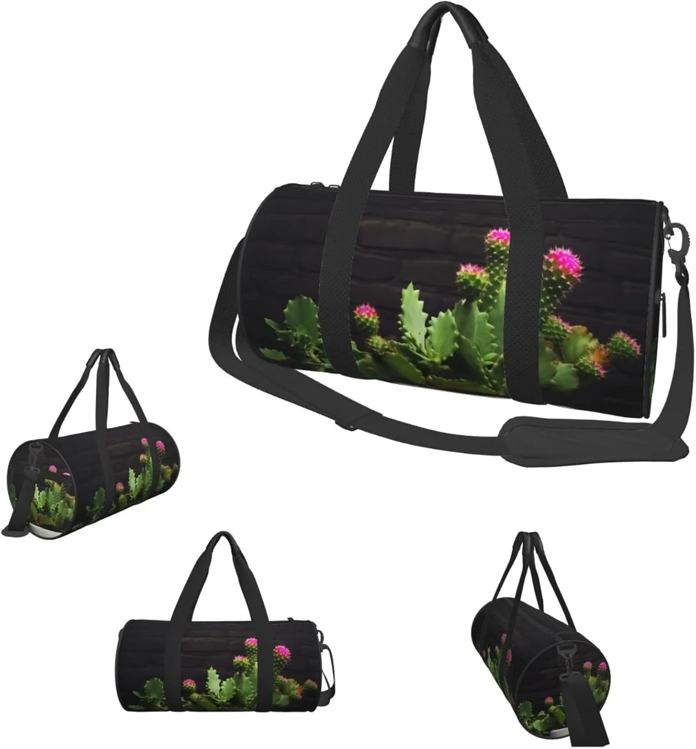 Duffle Bags Flower pot background Gym Bag for Men Women Waterproof Travel Duffle Bags Convertible Carry on Garment Bag for Travel Sports