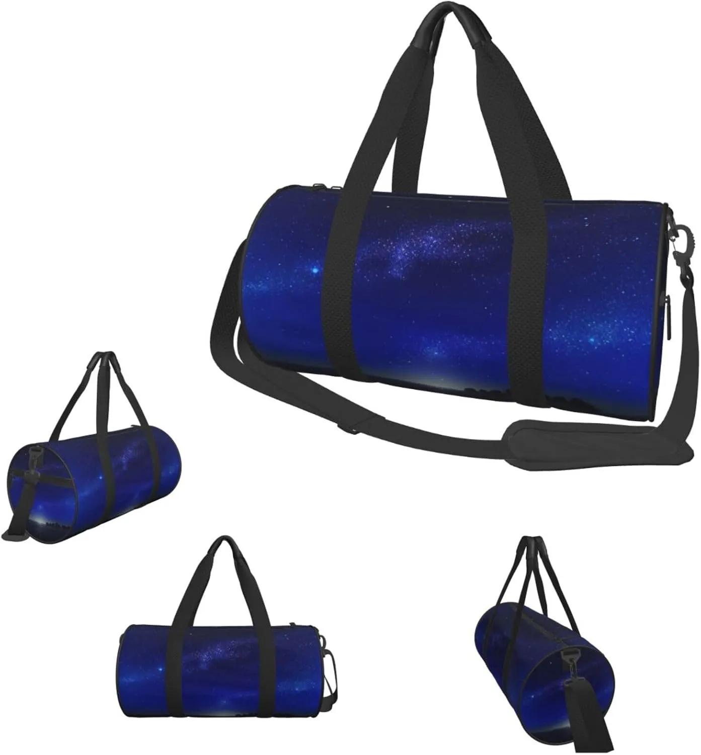 Duffle Bags Starry sky Gym Bag for Men Women Waterproof Travel Duffle Bags Convertible Carry on Garment Bag for Travel Sports