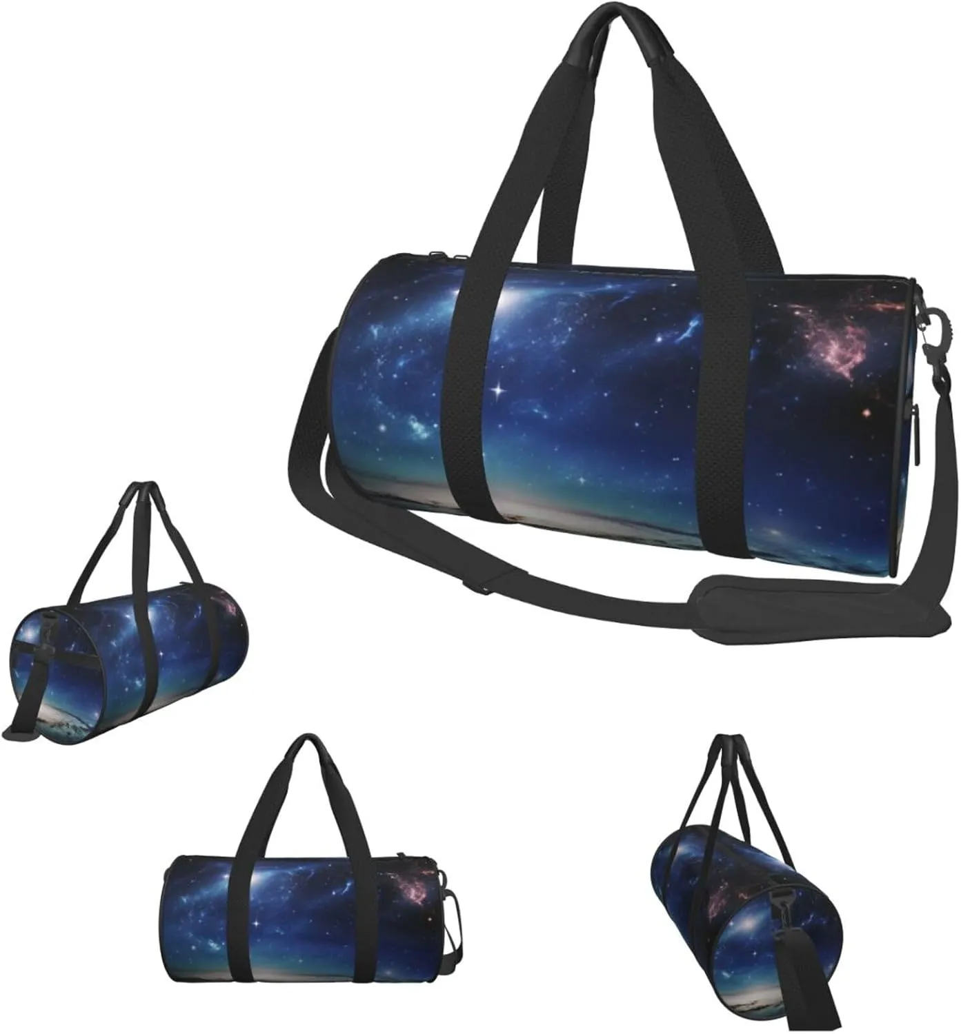 Duffle Bags Starry Sky Universe Space Gym Bag for Men Women Waterproof Travel Duffle Bags Convertible Carry on Garment Bag for Travel Sports