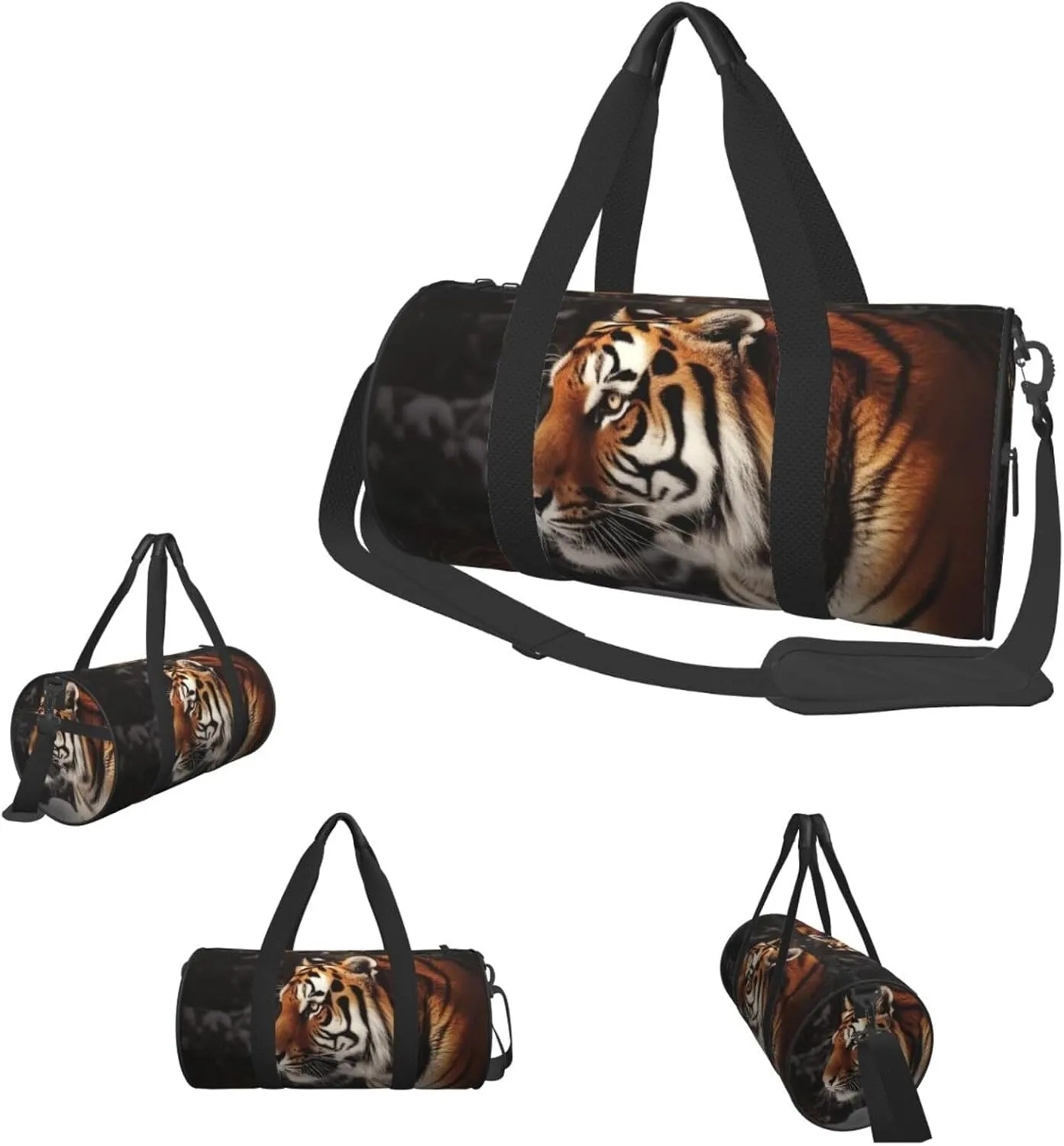 Duffle Bags Tiger Gym Bag for Men Women Waterproof Travel Duffle Bags Convertible Carry on Garment Bag for Travel Sports