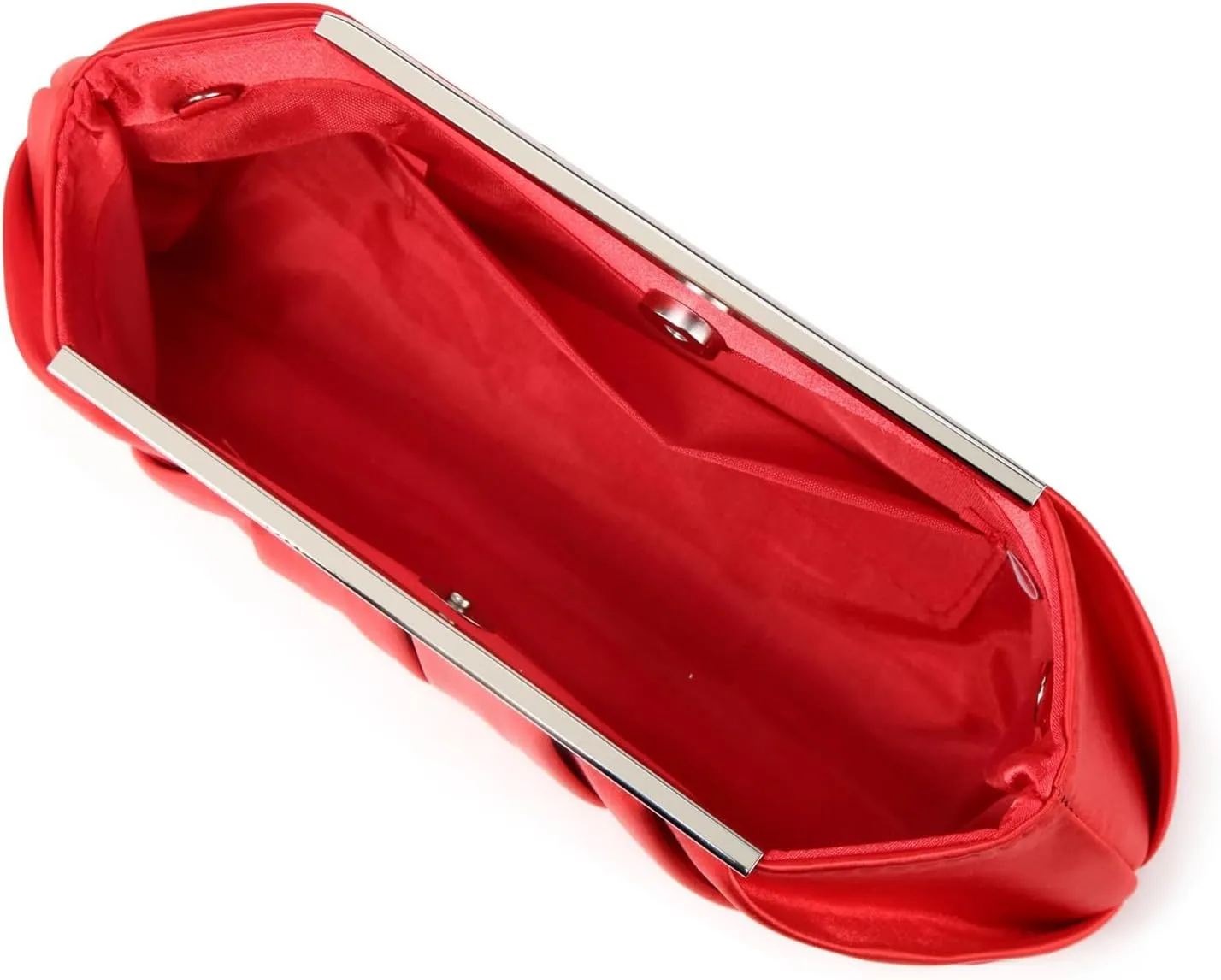 Evening Bag Formal Lady Purse Party Banquet Wedding Clutch Handbag for Girl Women Pleated Shoulder Bag with Chain