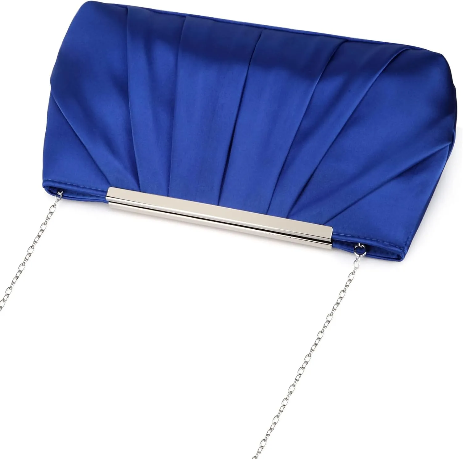 Evening Bag Formal Lady Purse Party Banquet Wedding Clutch Handbag for Girl Women Pleated Shoulder Bag with Chain